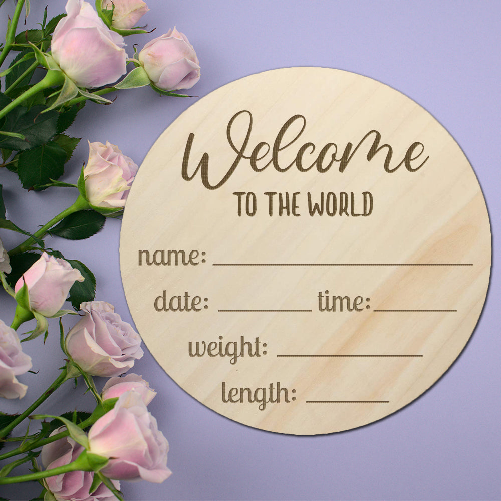 Welcome to the World - Birth Announcement
