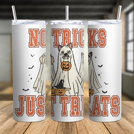 No Tricks just Treats Skinny Tumbler