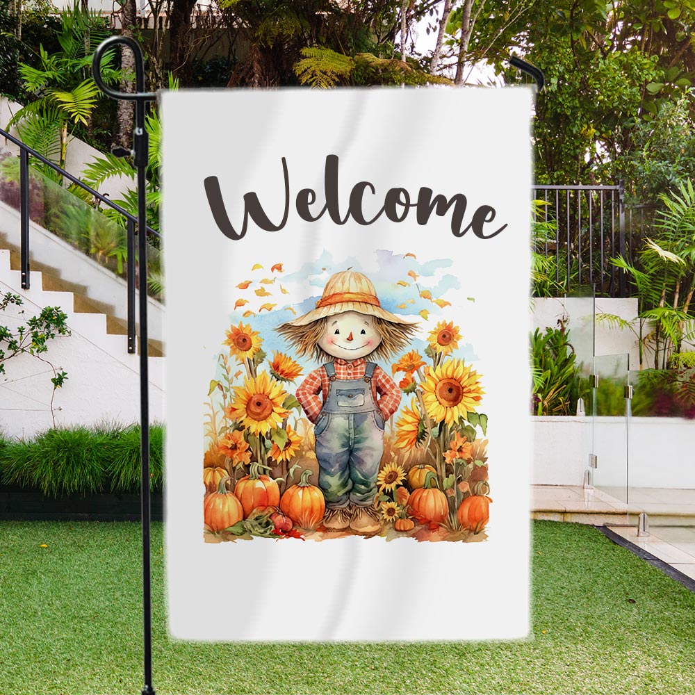 Scarecrow Garden Flag