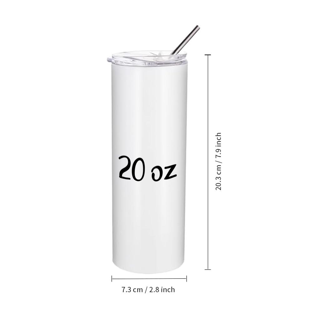 9 Photos Slanted Mosaic Skinny Tumbler