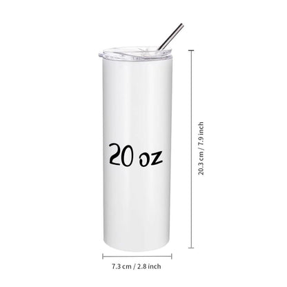 9 Photos Slanted Mosaic Skinny Tumbler