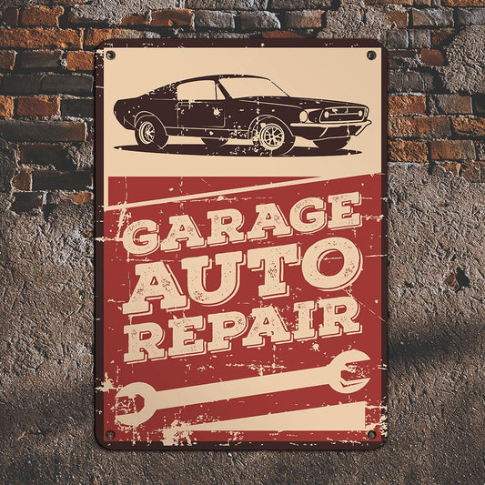 Classic Car Service Metal Sign 2