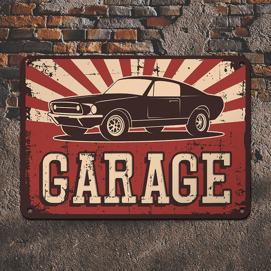 Classic Car Service Metal Sign 5