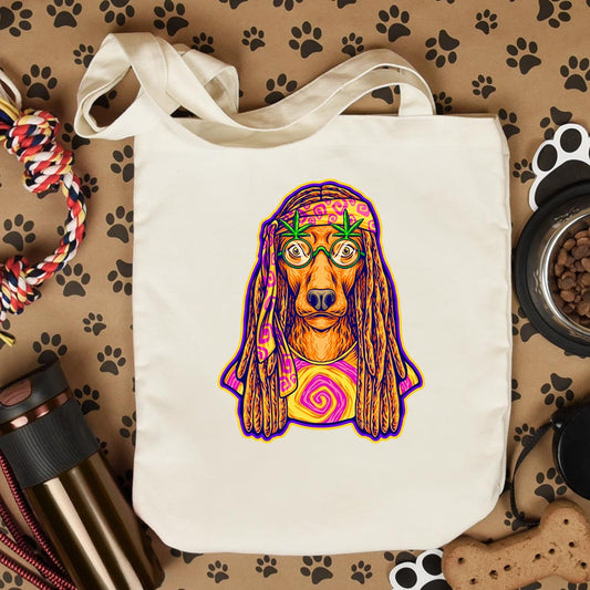 Hippie Dog - Tote Bag