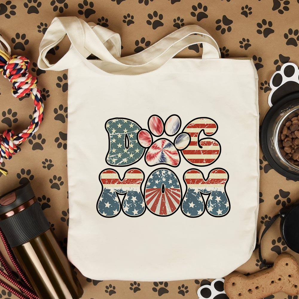 Dog Mom Patriotic - Tote Bag