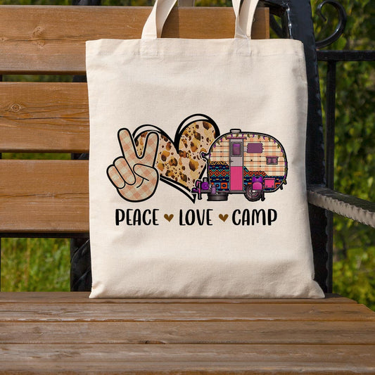 Peace Love Camp - Tote Bag