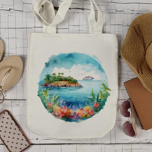 Beach Cruise Scene - Tote Bag