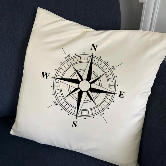 Compass Throw Pillow