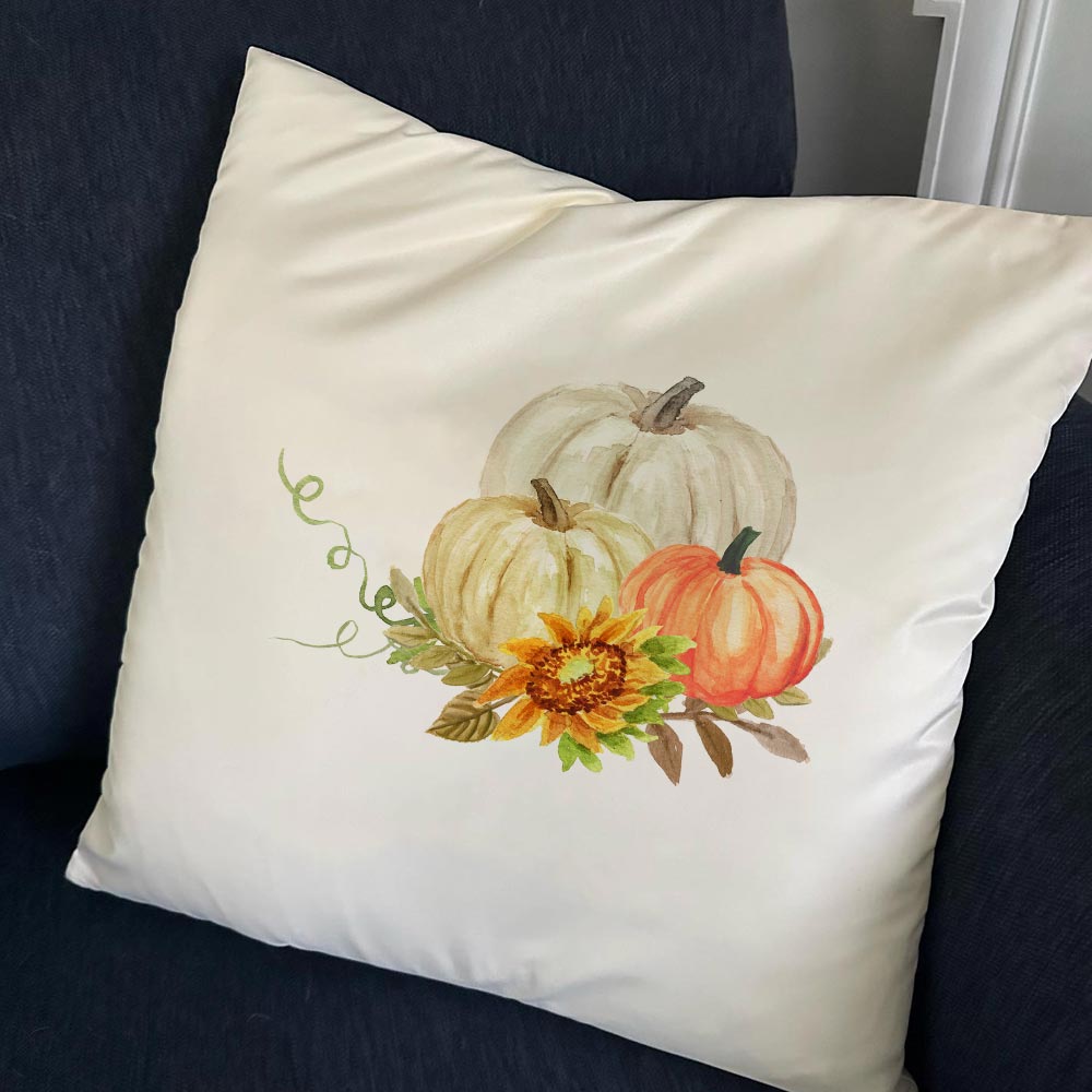 Fall Pumpkins Throw Pillow