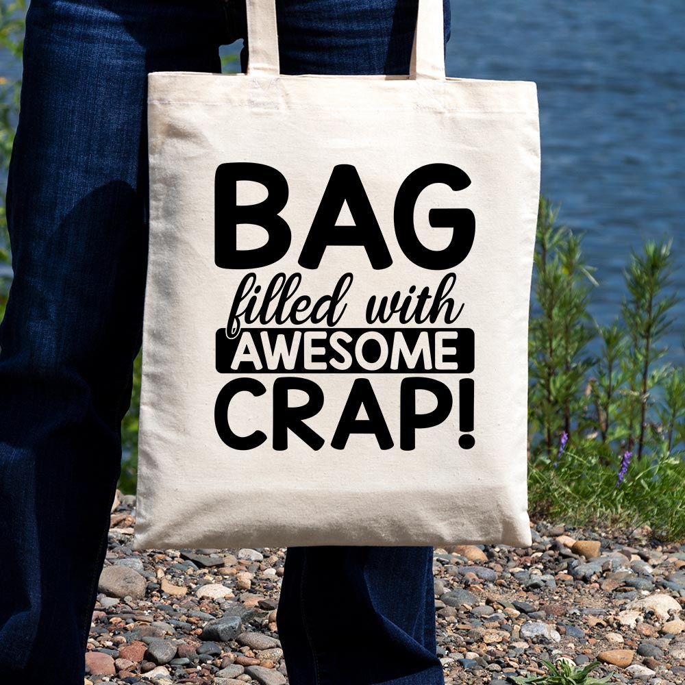 Bag Filled with Awesome Crap - Tote Bag