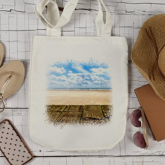 Beach Shore Scene - Tote Bag