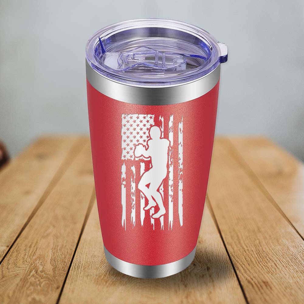 USA Flag Football - 20oz Tumbler