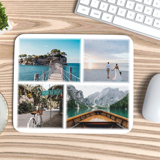 4 Photos Collage - Mouse Pad