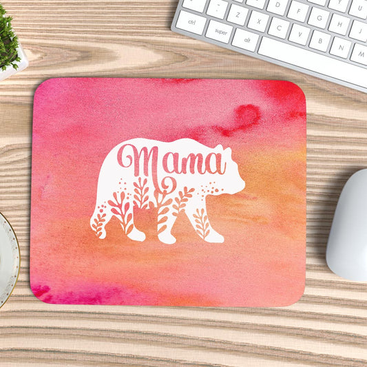 Mama Bear Watercolor - Mouse Pad