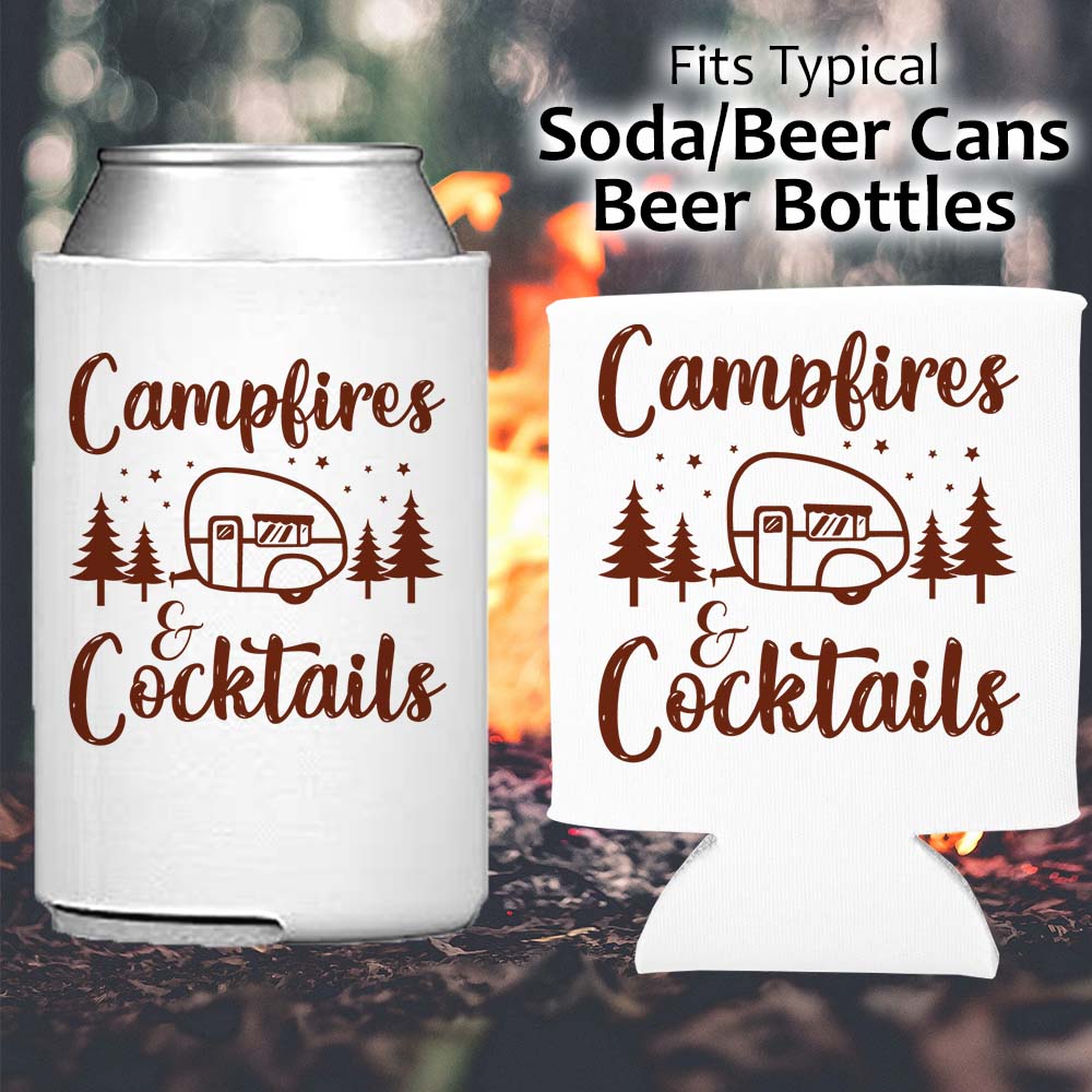 Campfires and Cocktails - Koozie