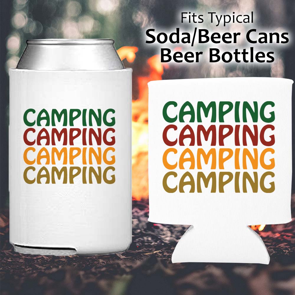 Camping Camping Camping - Koozie