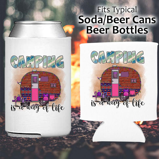 Camping is a way of Life - Koozie