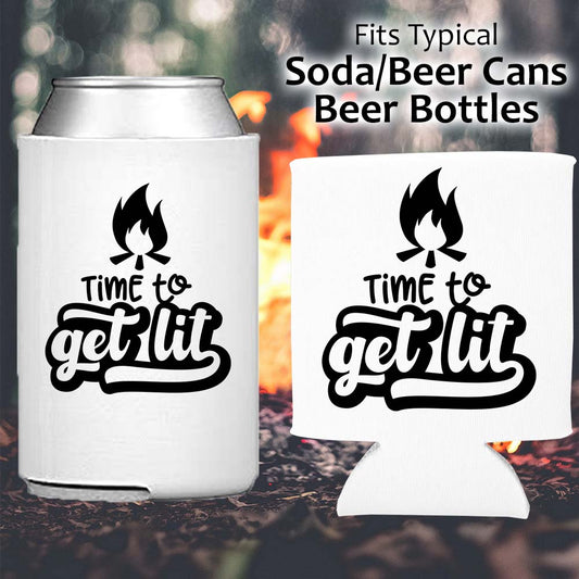 Time to Get Lit - Koozie