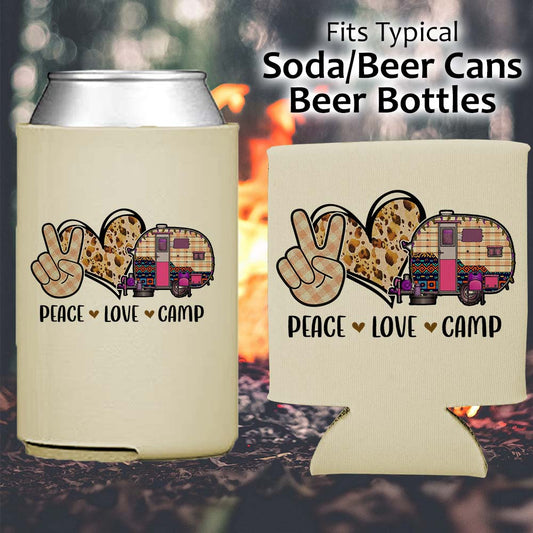 Peace Love Camp - Koozie