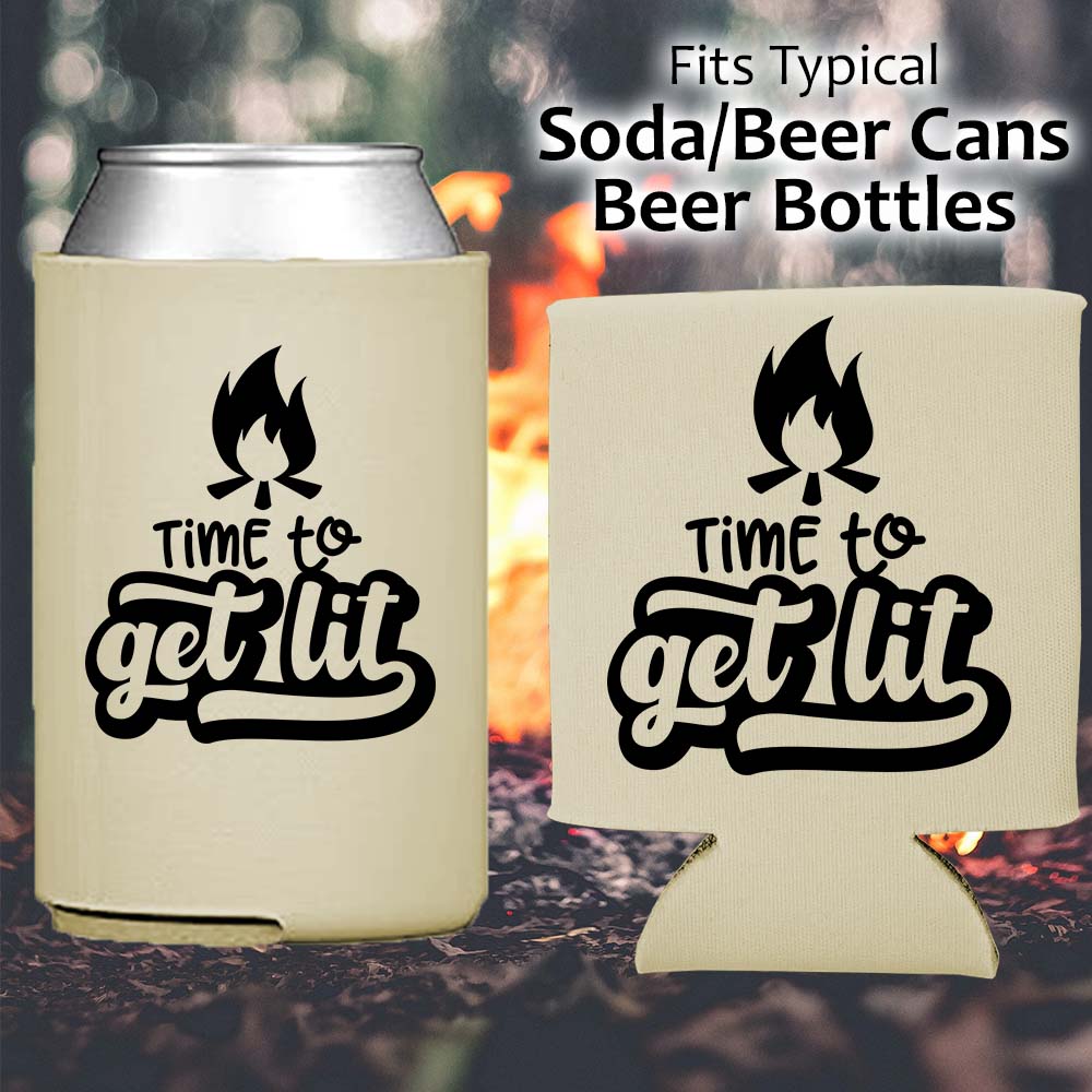 Time to Get Lit - Koozie