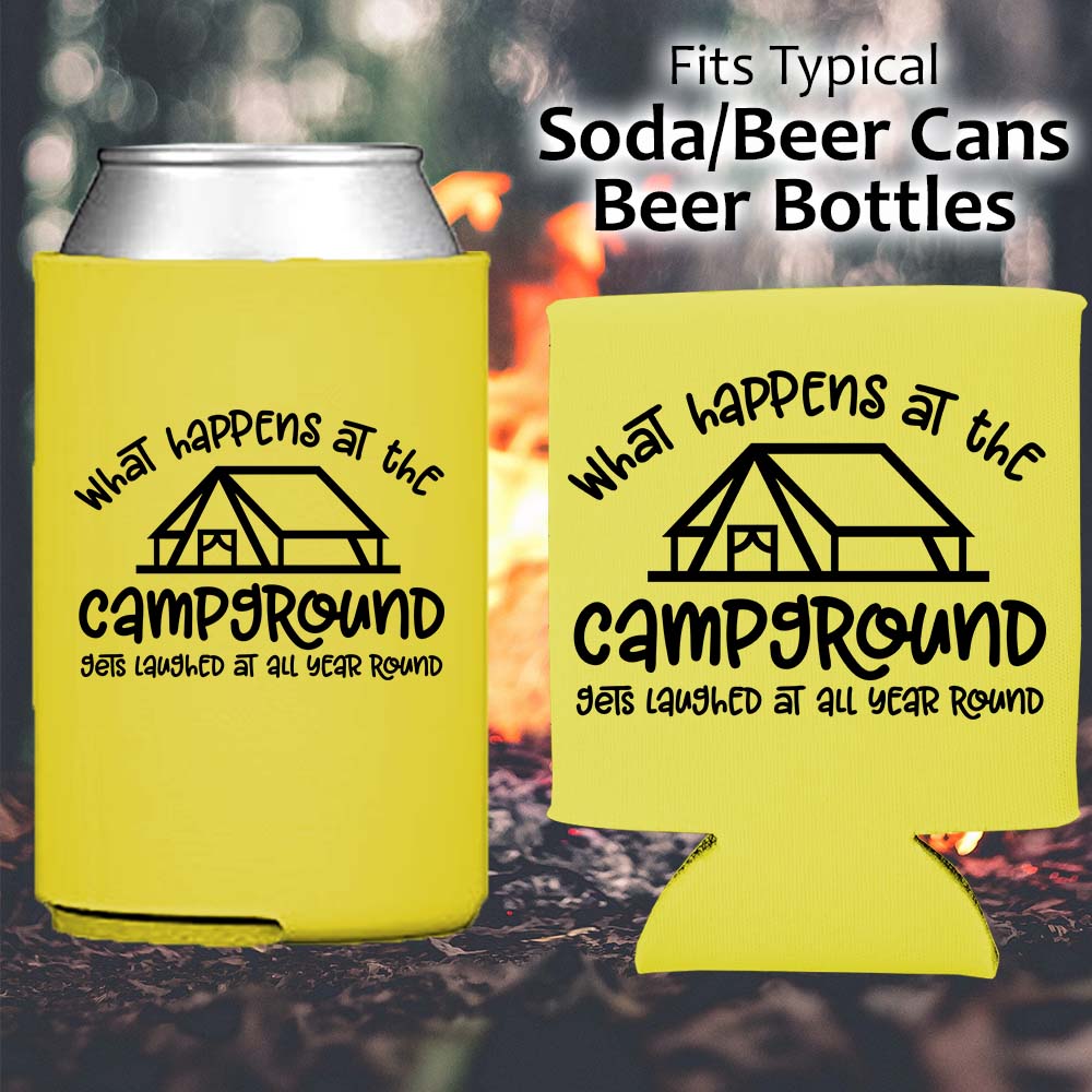 What Happens at the Campground - Koozie