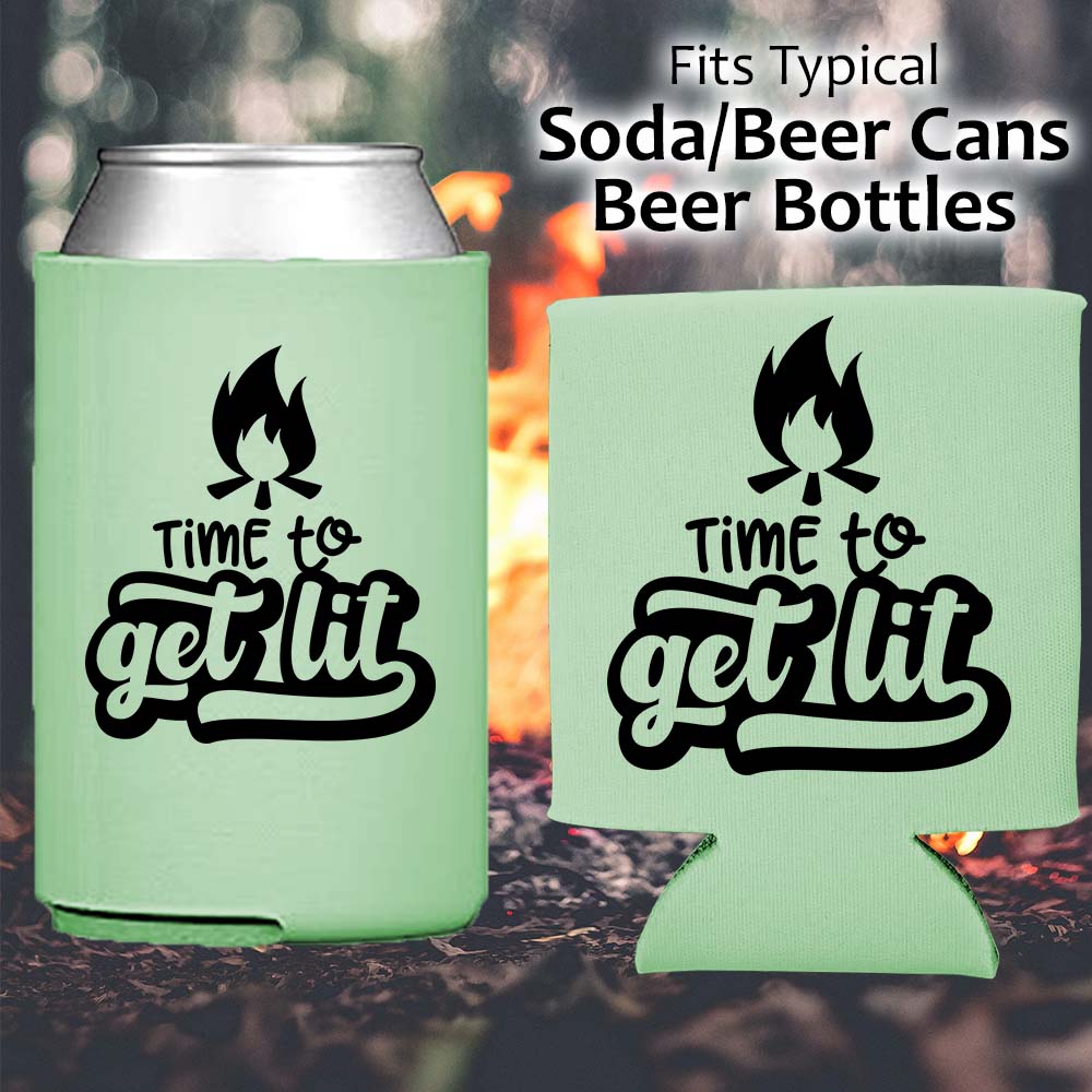 Time to Get Lit - Koozie