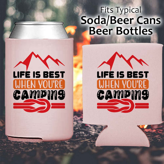 Life is better when you're Camping - Koozie