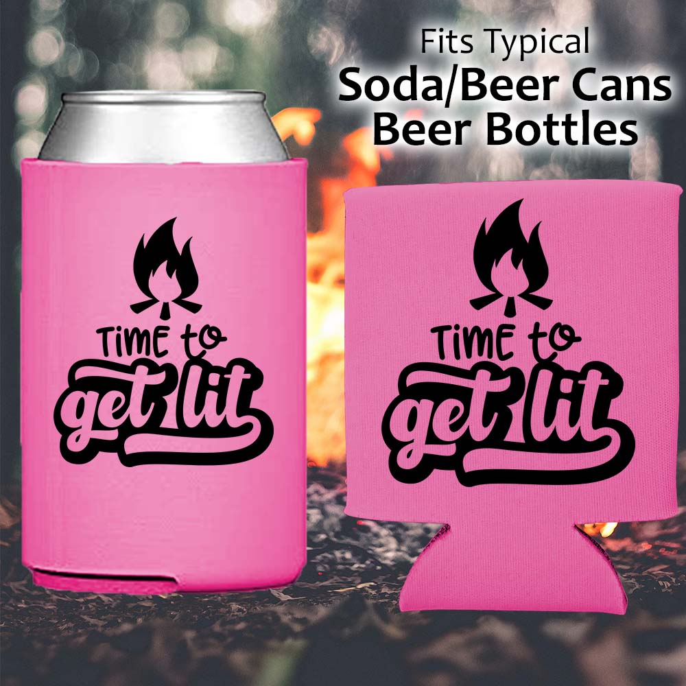 Time to Get Lit - Koozie