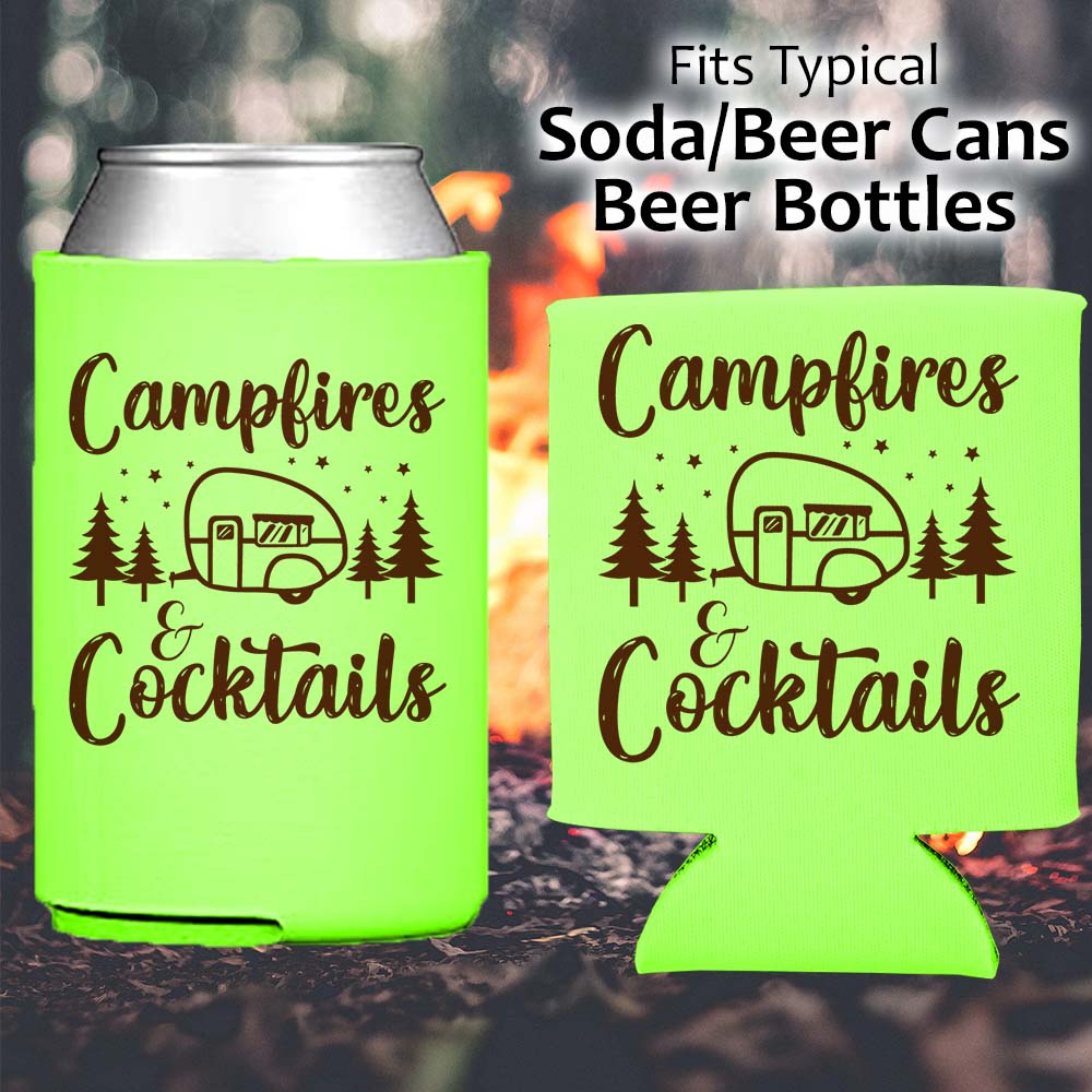 Campfires and Cocktails - Koozie