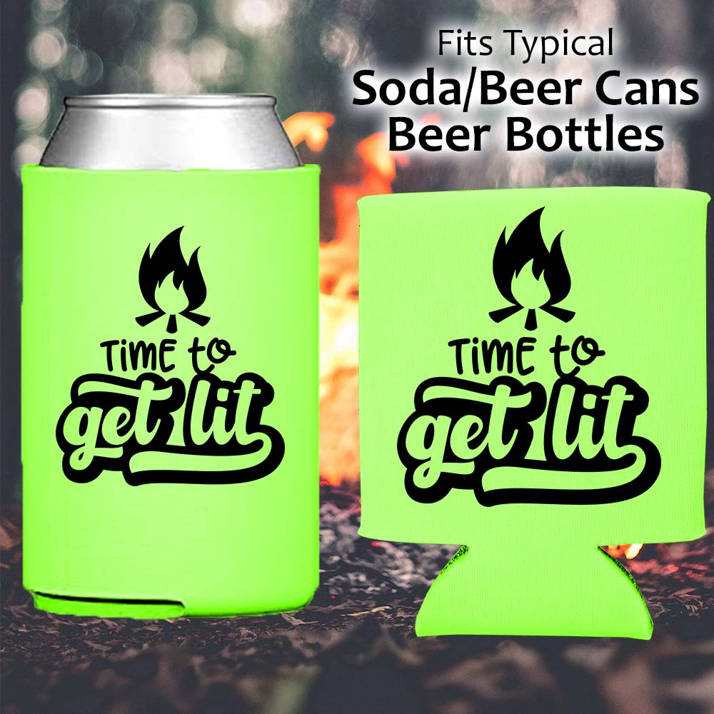 Time to Get Lit - Koozie