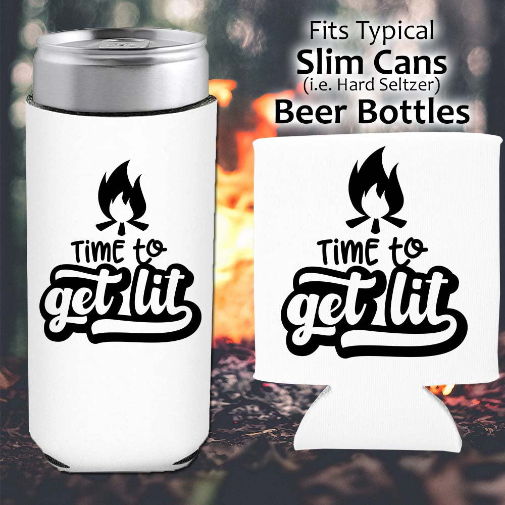 Time to Get Lit - Koozie