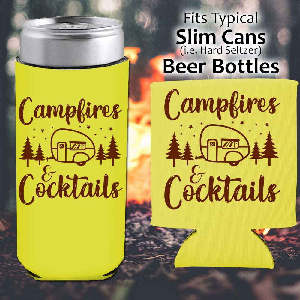 Campfires and Cocktails - Koozie