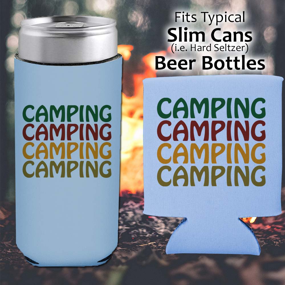 Camping Camping Camping - Koozie