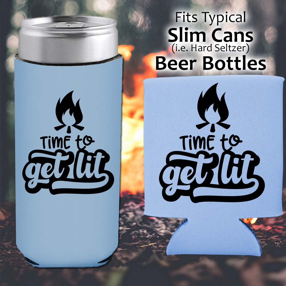 Time to Get Lit - Koozie