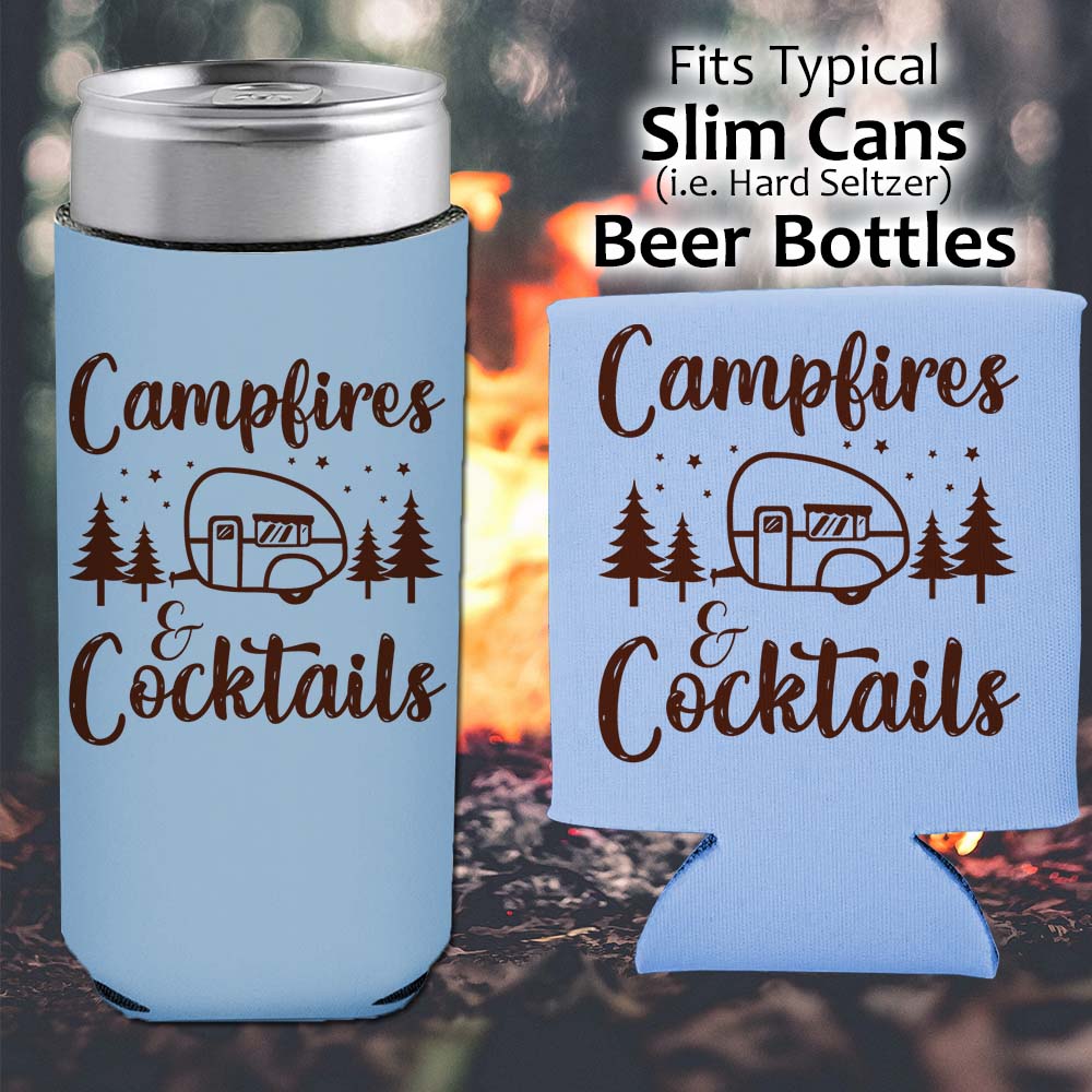 Campfires and Cocktails - Koozie