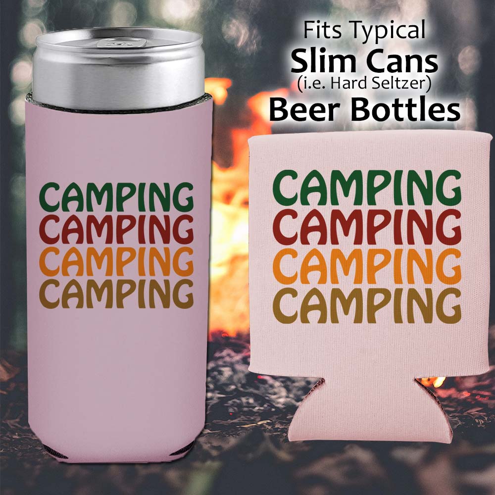 Camping Camping Camping - Koozie