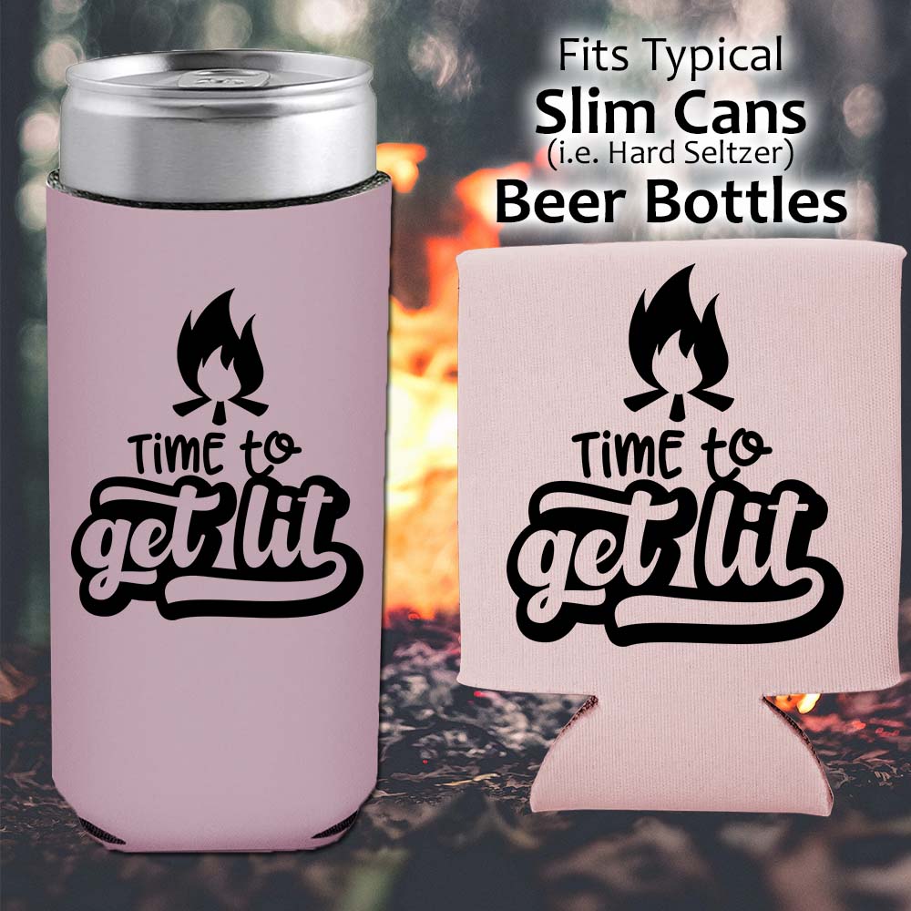 Time to Get Lit - Koozie