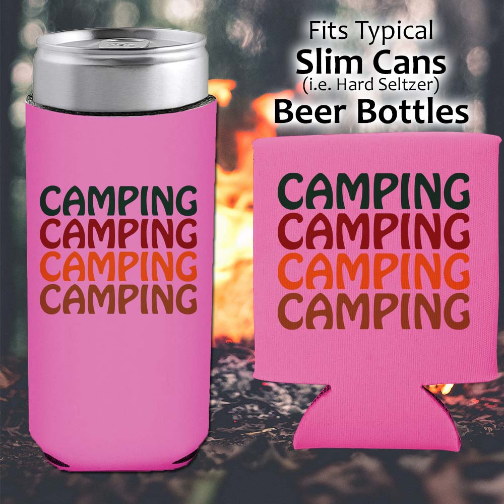 Camping Camping Camping - Koozie