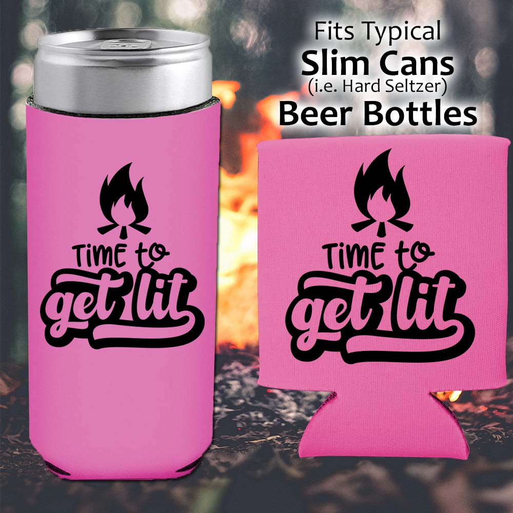 Time to Get Lit - Koozie