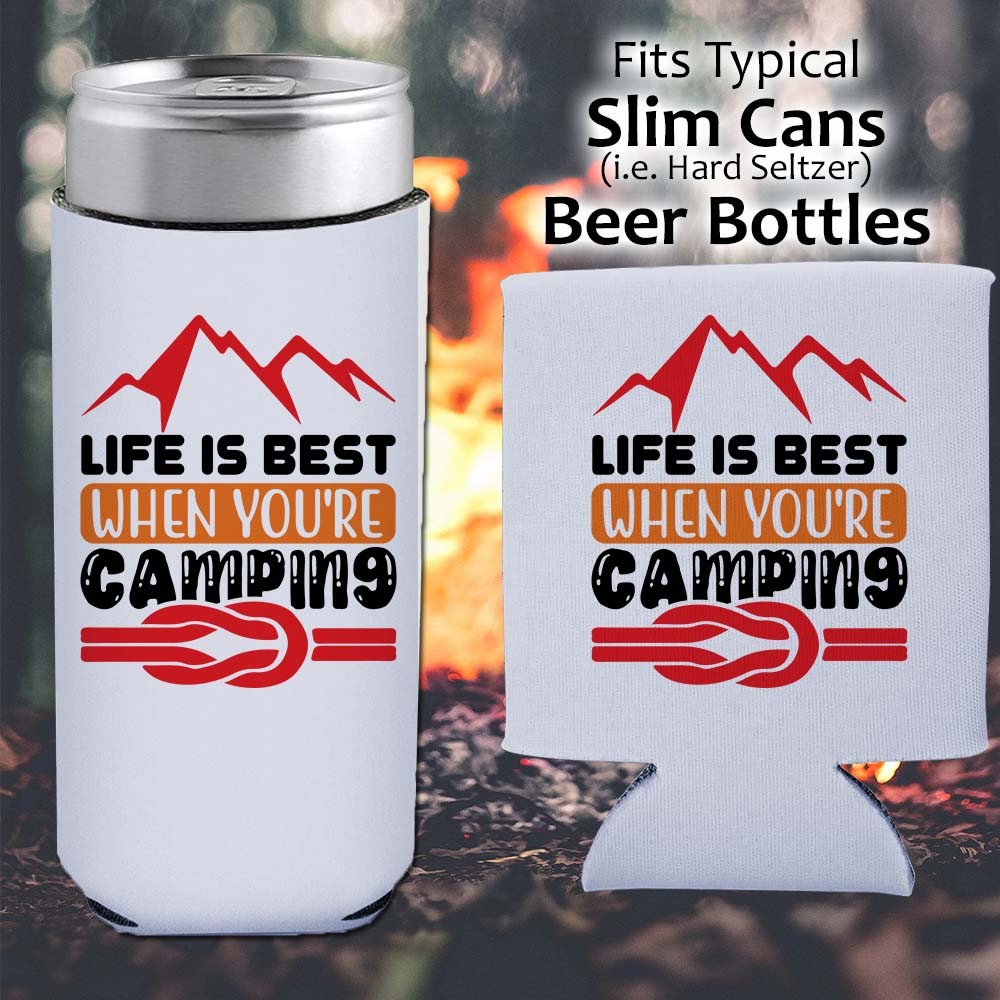 Life is better when you're Camping - Koozie