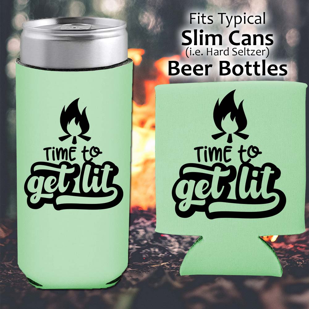 Time to Get Lit - Koozie