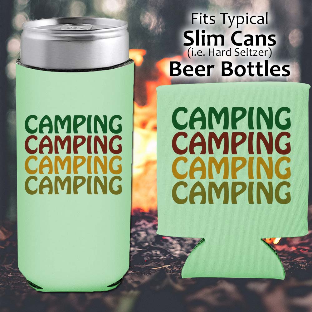 Camping Camping Camping - Koozie