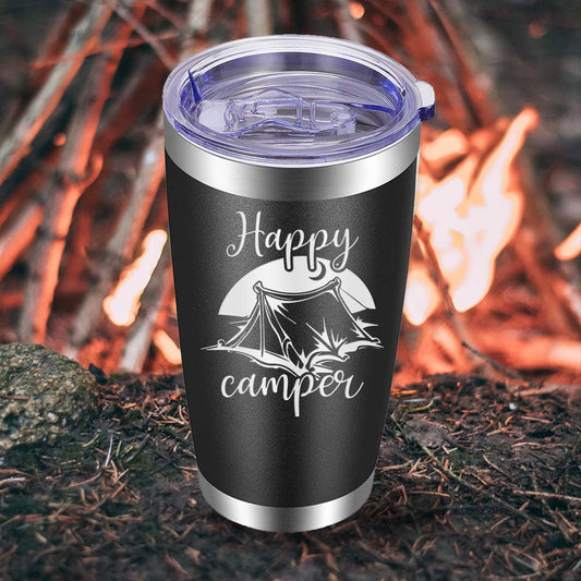 Happy Camper - Style 3 - 20oz Tumbler