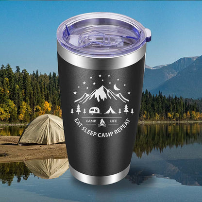 Eat Sleep Camp - 20oz Tumbler