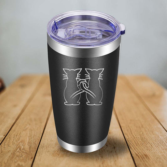 Cats Tails Intertwined - 20oz Tumbler