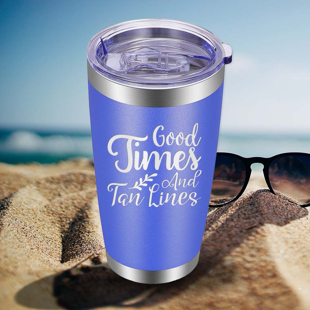 Good Times and Tan Lines - 20oz Tumbler