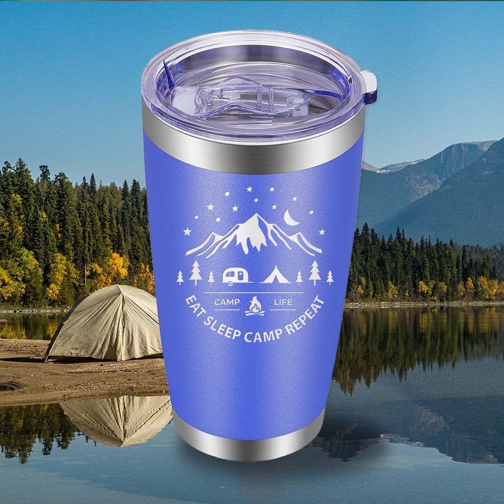 Eat Sleep Camp - 20oz Tumbler