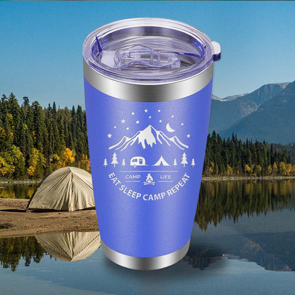 Eat Sleep Camp - 20oz Tumbler