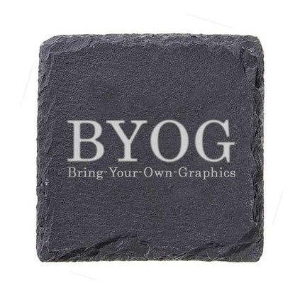 Personalized Slate Coaster-Bring Your Own Graphics
