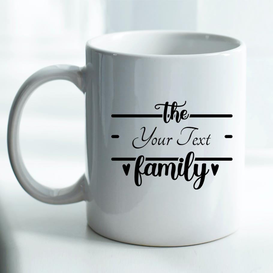 Family (Personalized Monogram) - Mug